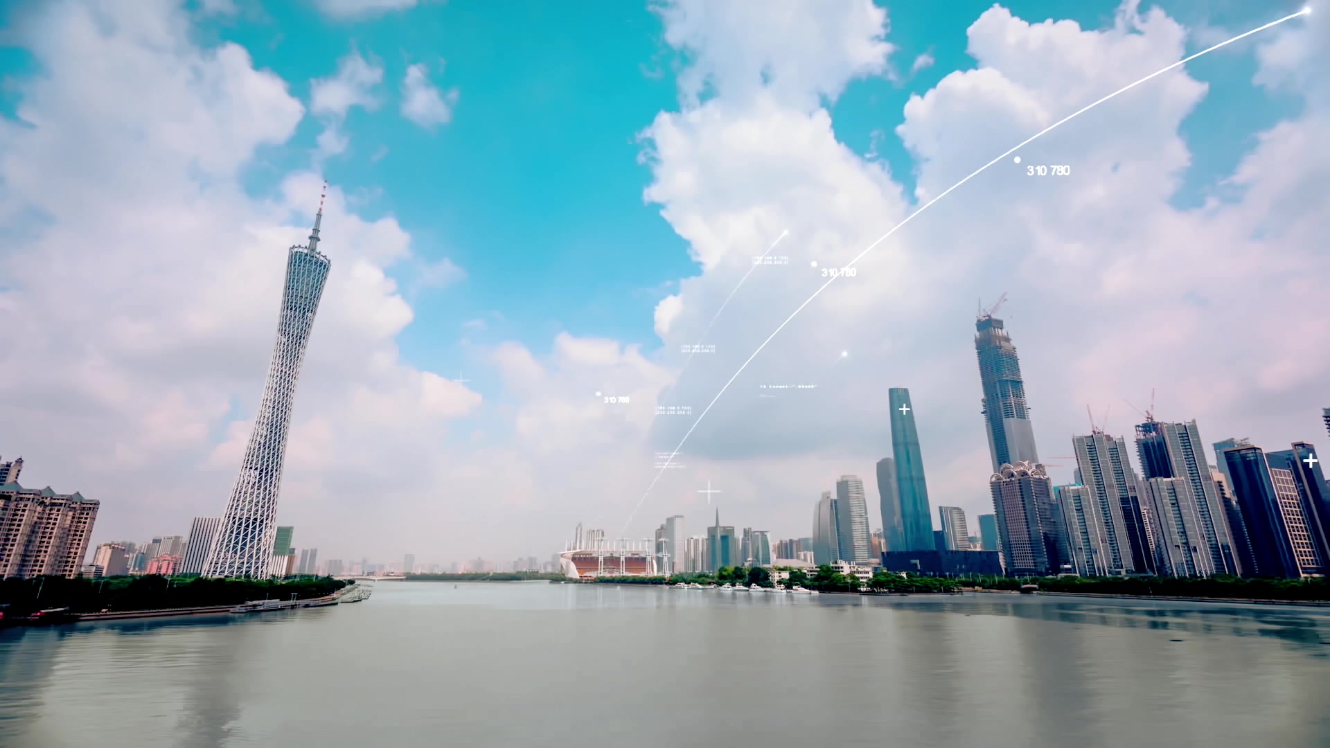 大数据互联网城市光线连线未来科技