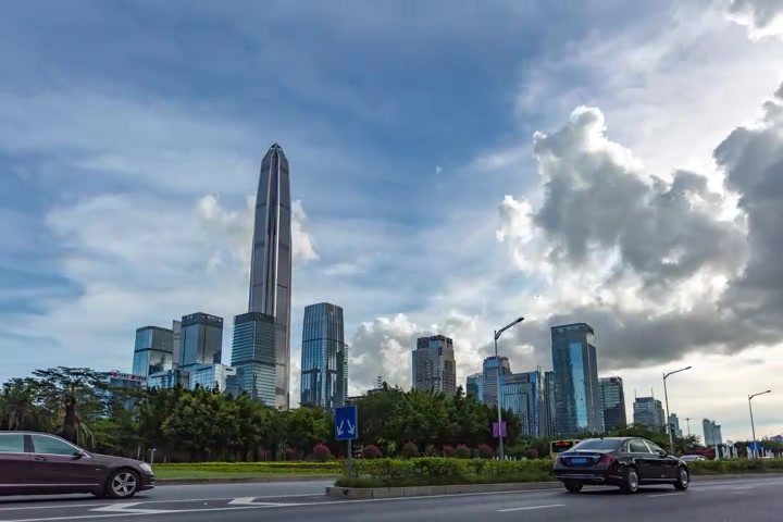 高清深圳福田深南大道平安大厦