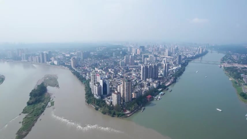 四川省乐山市超清航拍.