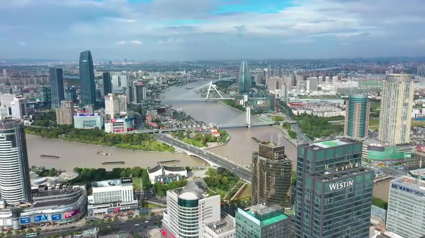 宁波三江口航拍