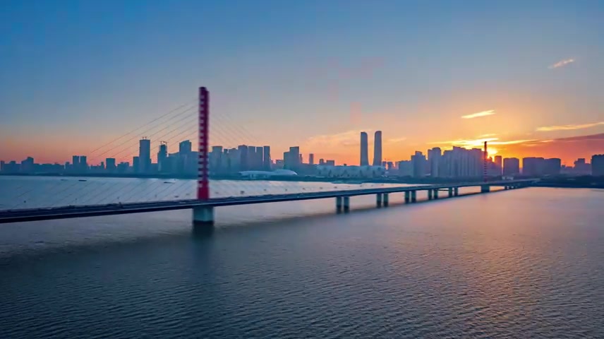 杭州宣传片杭州清晨西湖日出雷峰塔钱塘江