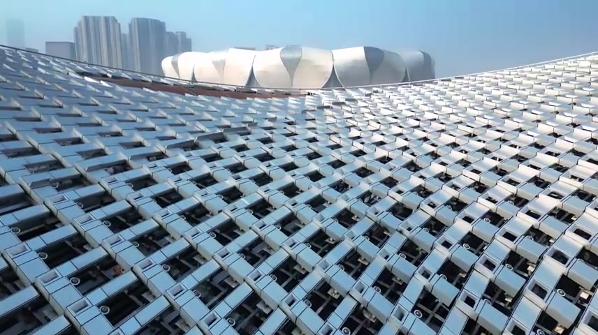 杭州亚运主会场奥体博览城日出