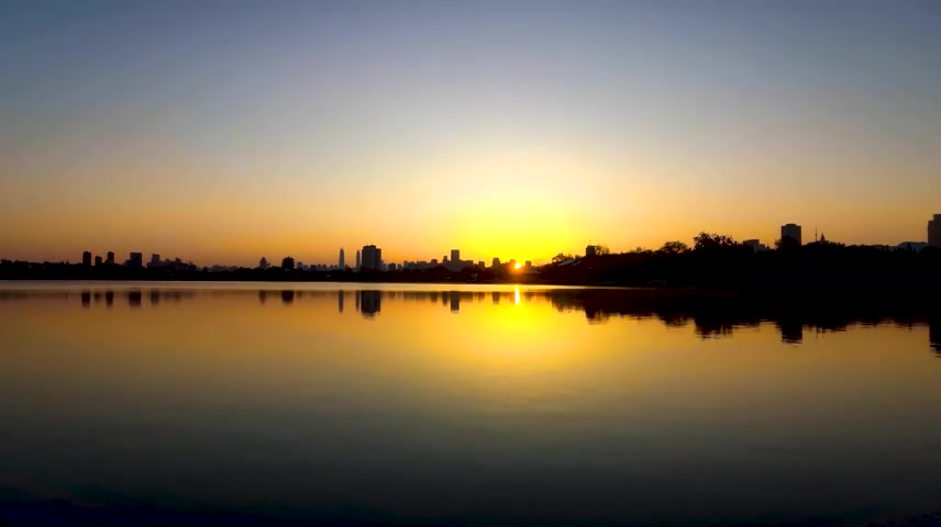 济南济南大明湖景区实拍风光剪影