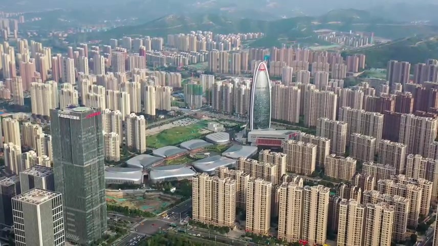 济南济南高新区城市风光航拍