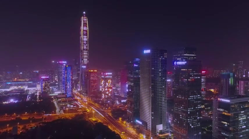 深圳夜景航拍