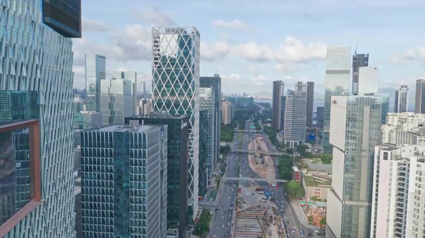 深圳滨海大道商务区.