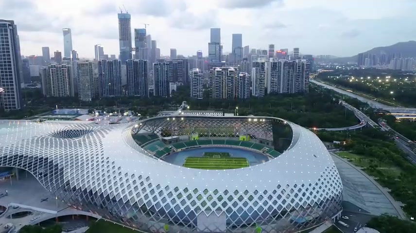 深圳春茧体育中心航拍