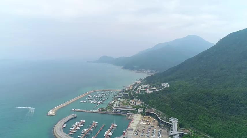 深圳大鹏游艇会航拍