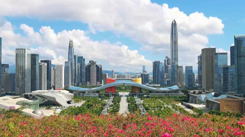 深圳福田中心区风光延时