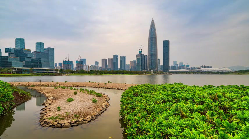 深圳后海地标中国华润大厦延时