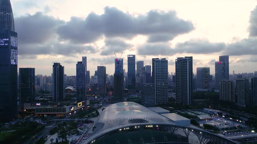 深圳后海建筑群航拍