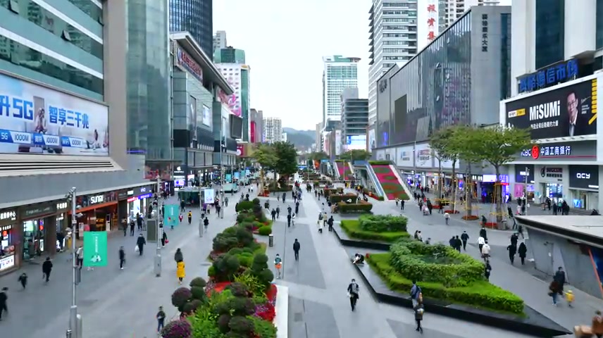 深圳华强北商业街延时摄影