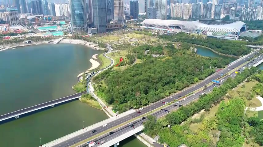 深圳人才公园航拍视频