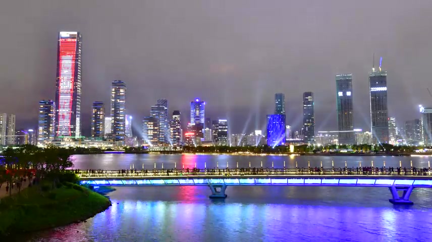 深圳人才公园夜景延时摄影