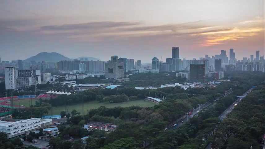 深圳日落延时合集