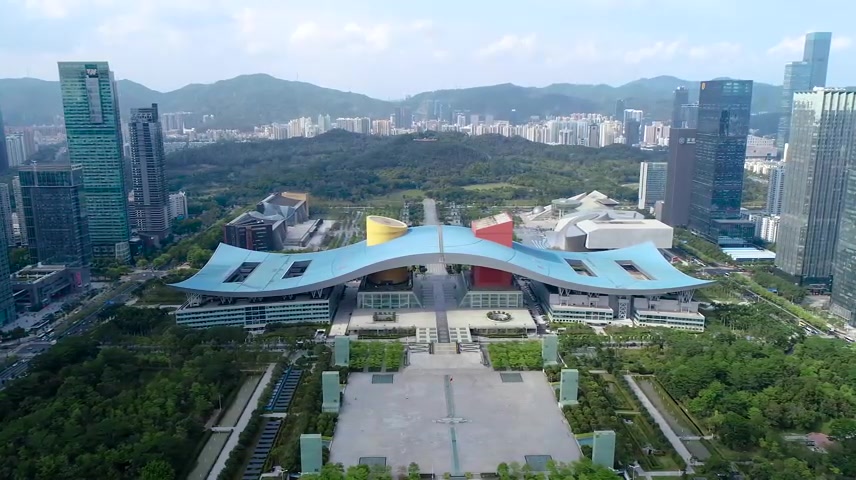 深圳市民中心航拍