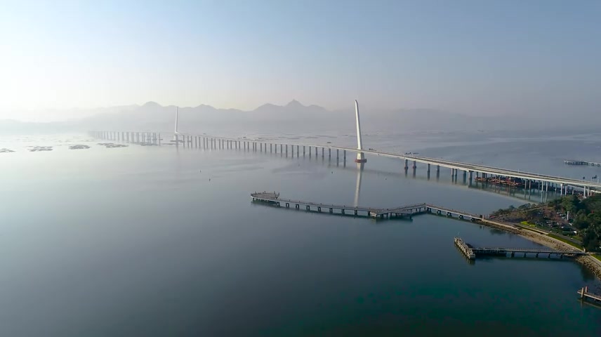 深圳湾公路大桥航拍