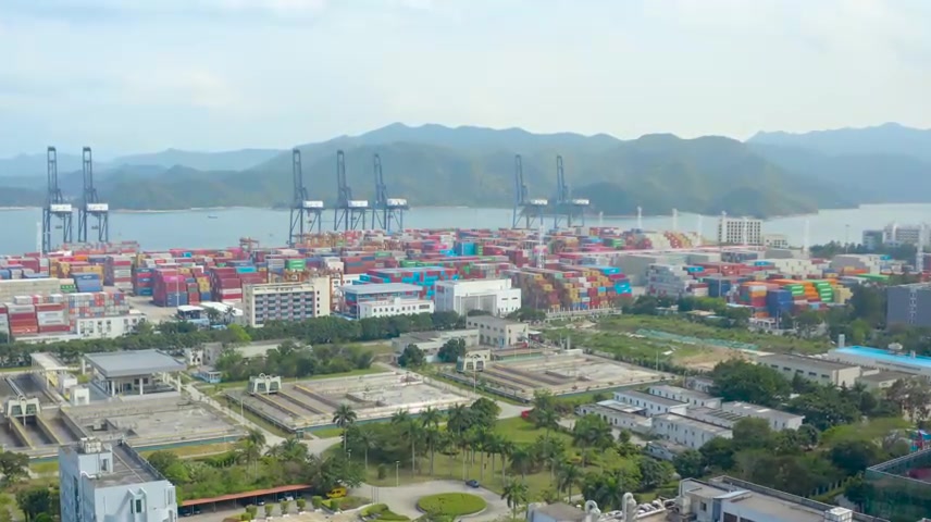 深圳盐田港航拍