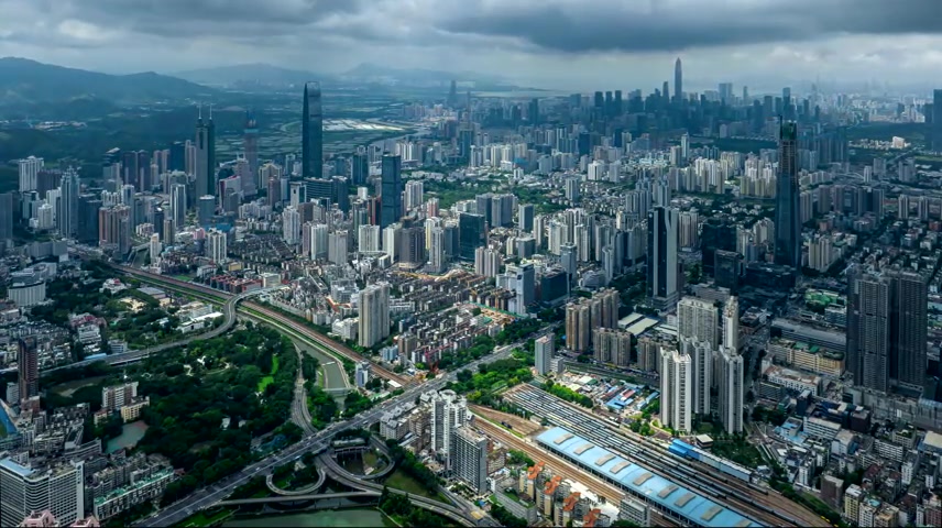 延时光影深圳城市建筑