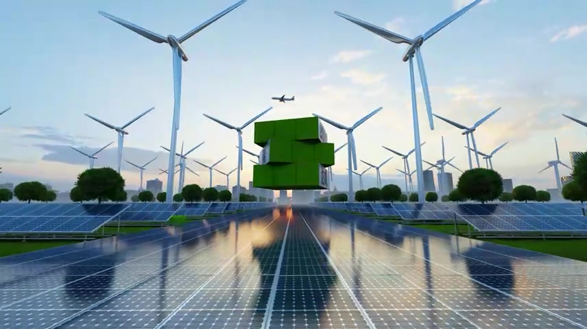 碳中和碳达峰双碳 光伏太阳能风能风力发电