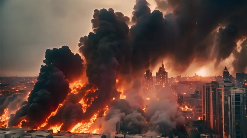 城市火灾现场房屋火灾合集