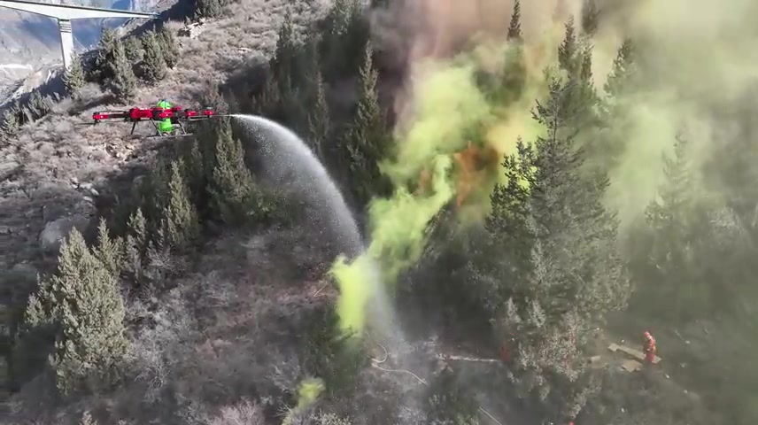 冬季森林草原火灾应急演练素材