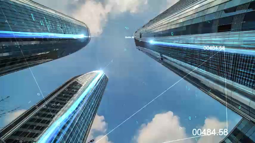 城市科技感光线