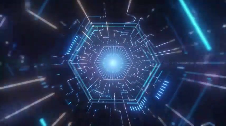 科技感通道穿梭时光隧道穿梭转场