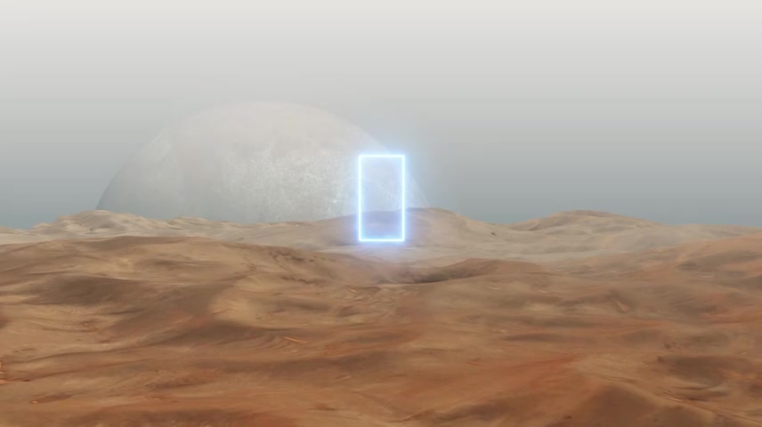 蓝色科技光线探索未来商务创意概念开场片头