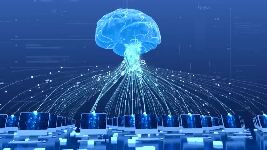 人工智能显示器大脑数据流