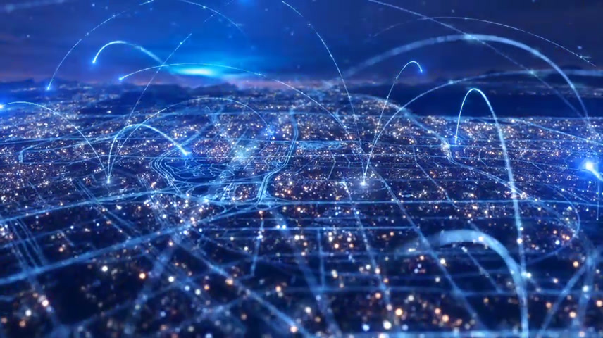 城市互联网络连接.
