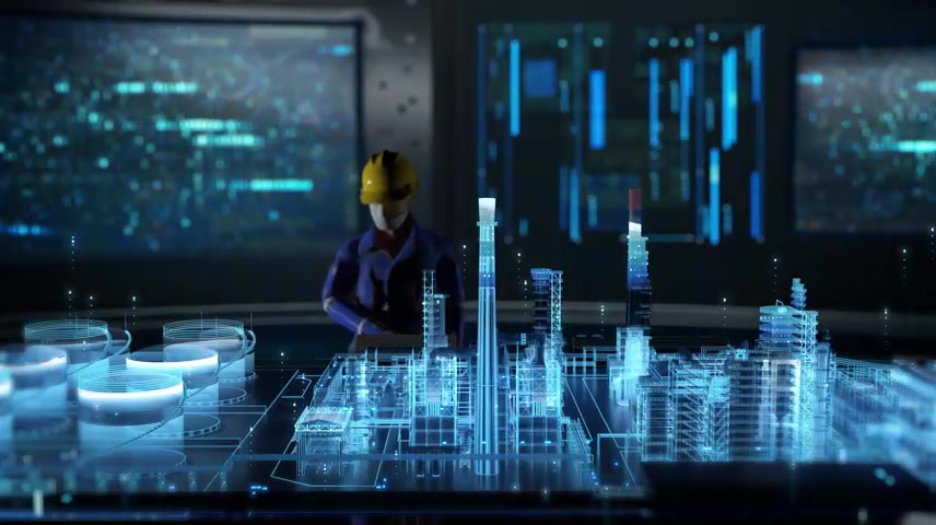 工厂工业制造智慧科技工厂车间石化电力化工