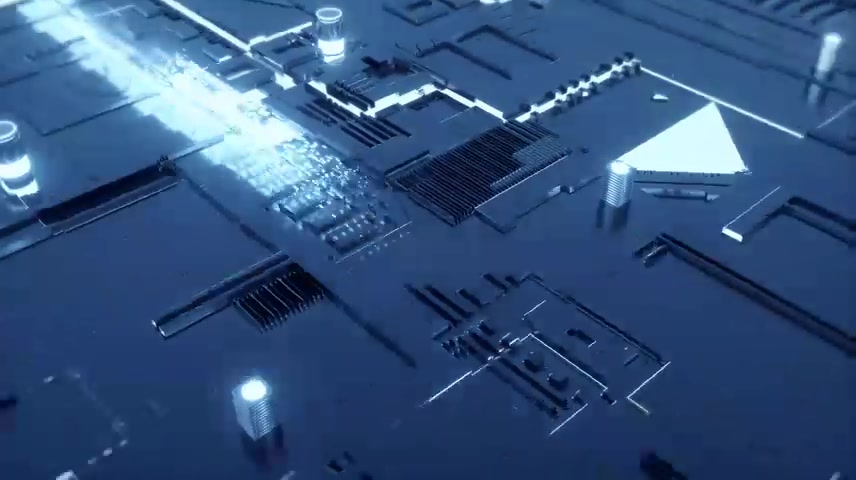 科技办公人工智能数据城市素材