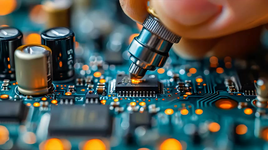 芯片科技动画高科技电子晶片国产芯片