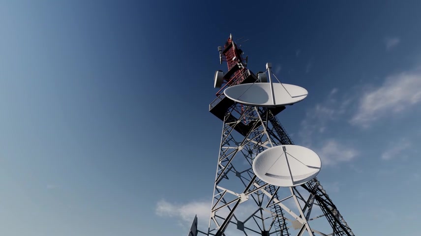 中国通信铁塔建设信号广播电波电信基站