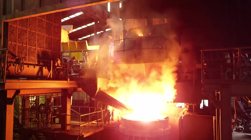 钢铁钢筋炼钢意志企业宣传片