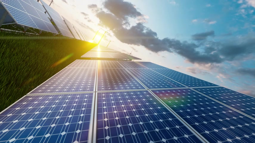 太阳能发电站新能源光伏发电合集