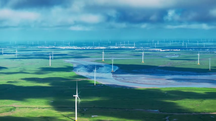南通如东小洋口滩涂风力发电海上风电