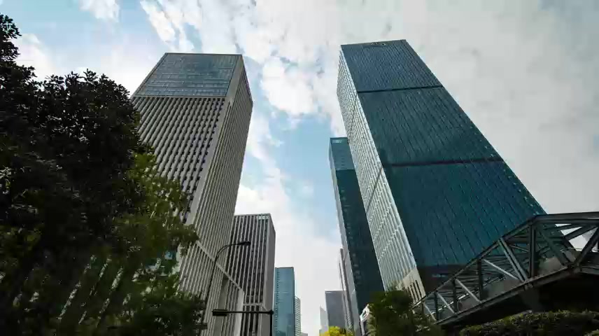 杭州 高楼大厦延时.