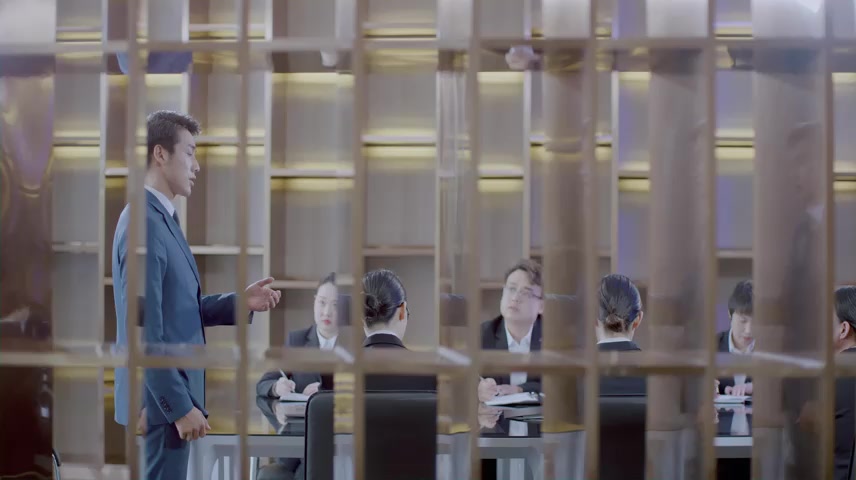 企业部门开会商务培训商务人士一起交流.