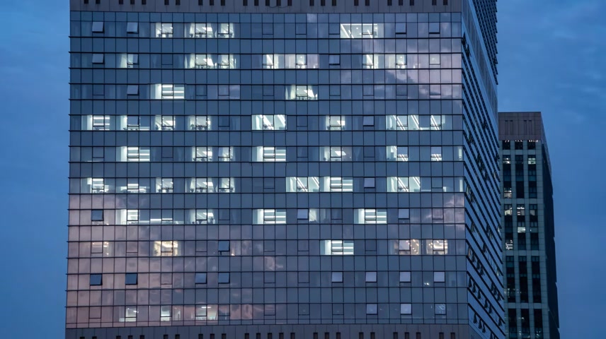 写字楼加班夜景