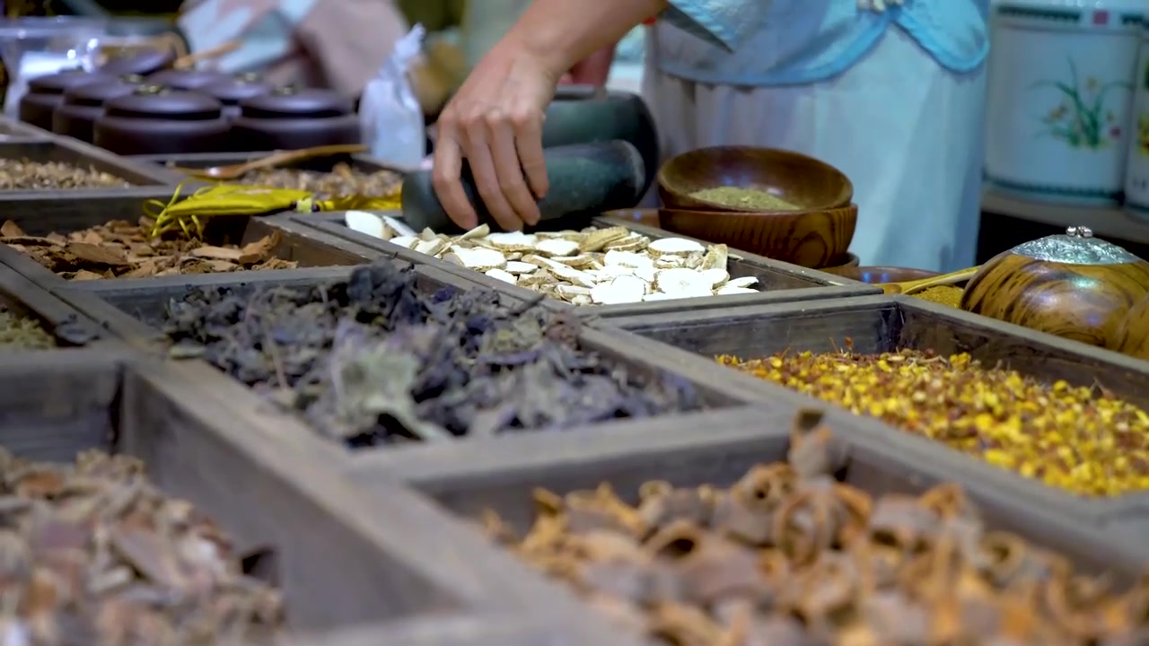 中医中药实拍镜头素材