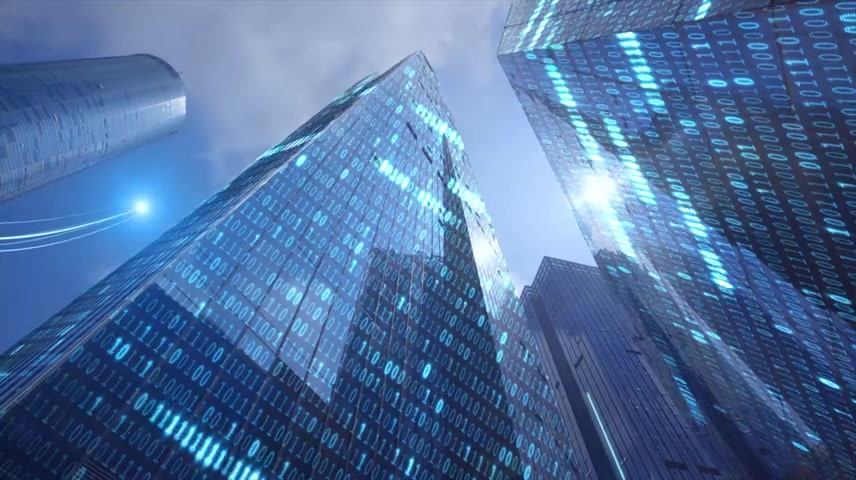 科技城市智慧生活万物互联.