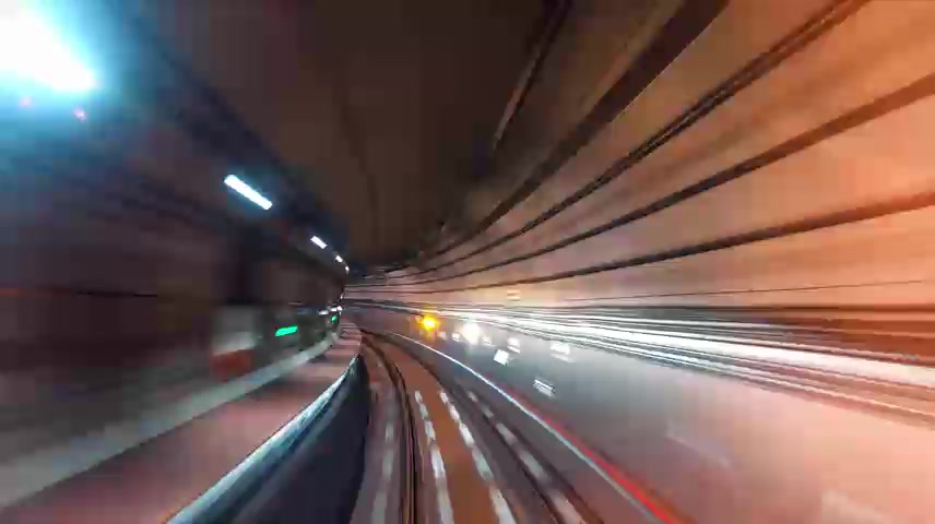 地铁隧道 地铁穿梭延时.