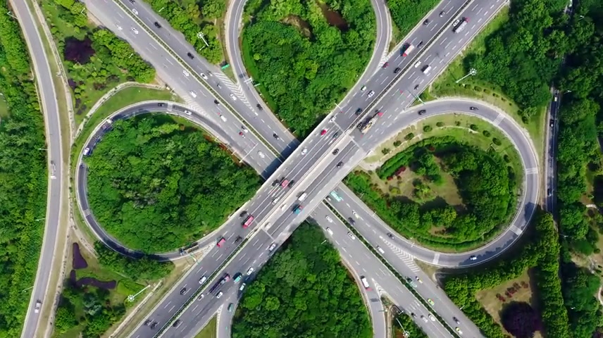 高速公路航拍.