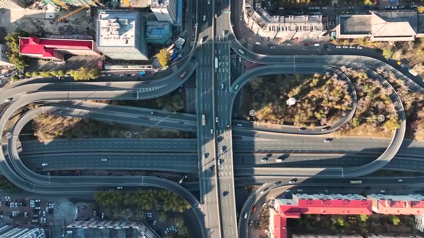 哈尔滨先锋立交桥城市交通建设经济