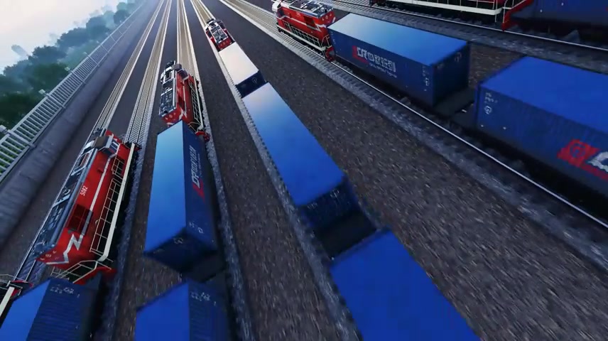 国家发展贸易中欧班列列车合集