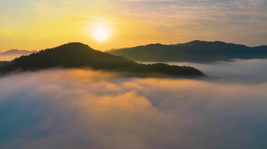 云海日出航拍