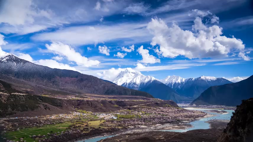 桃花 桃花节 林芝波密桃花村 索松村.