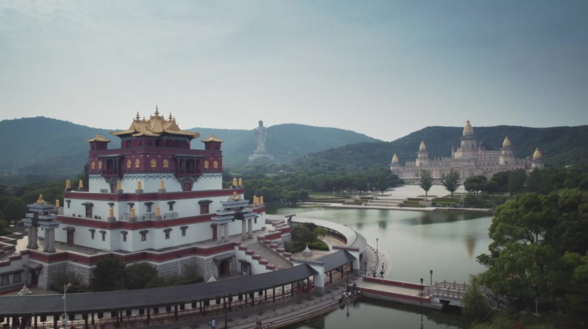 无锡灵山大佛航拍+延时摄影原创